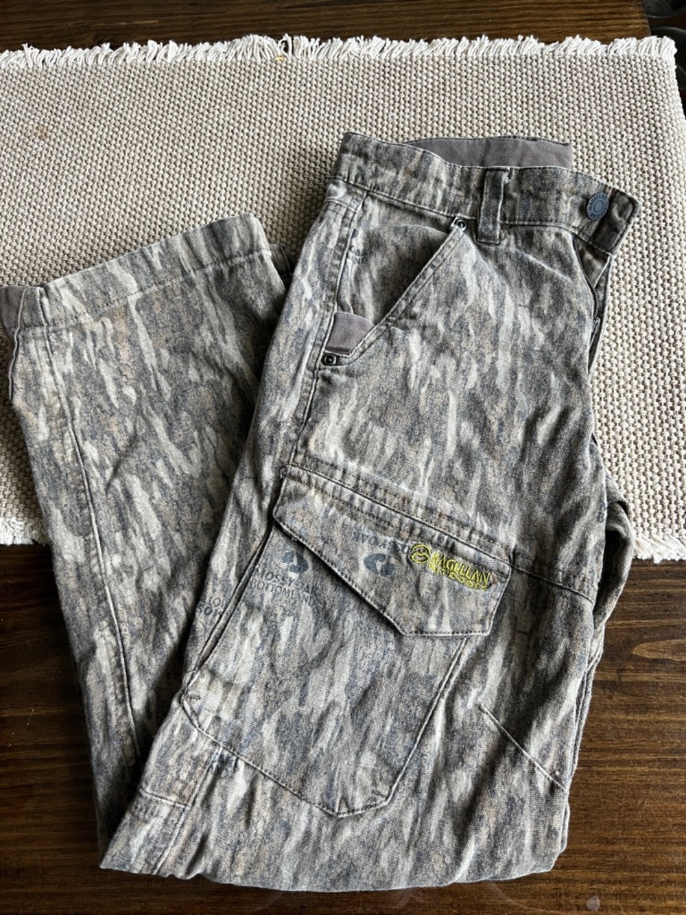 Magellan Outdoors Youth medium Camo Cargo Pants with Utility Pockets